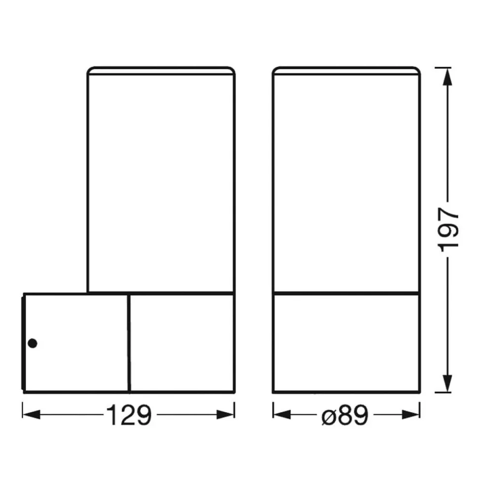 LEDVANCE SMART+ WiFi Outdoor Pipe Wall, RGBW