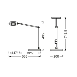 LEDVANCE SUN@Home Panan Desk Disc, bord, svart