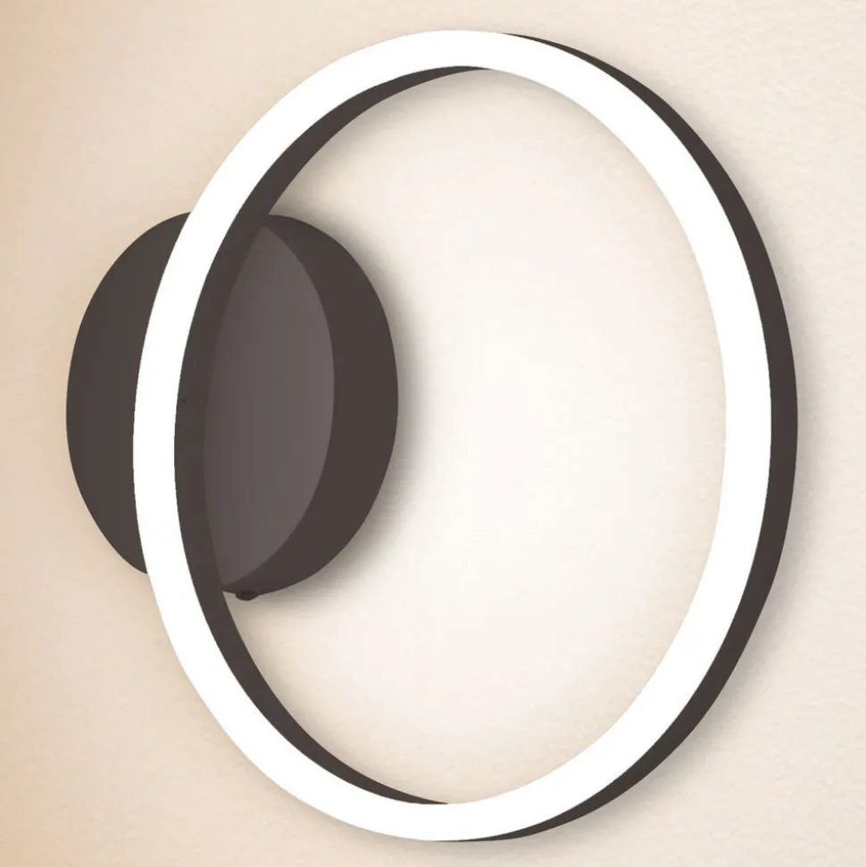 LED-vegglampe, 1 lyskilde, svart