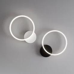 LED-vegglampe, 1 lyskilde, svart