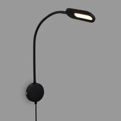 LED-vegglampe 2177015 med dimmer, svart