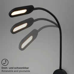 LED-vegglampe 2177015 med dimmer, svart