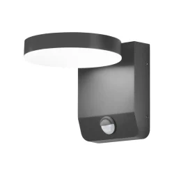 LED-vegglampe 9083, sensor, antrasitt, 16 cm, CCT, IP54