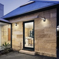 LED-vegglampe 9083, sensor, antrasitt, 16 cm, CCT, IP54