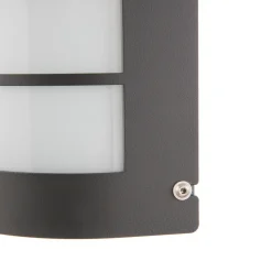 LED-vegglampe Aqua Marco Stål antracitt Raster Sensor