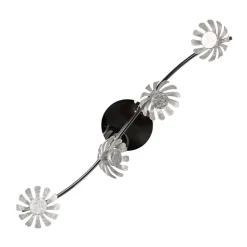 LED-vegglampe Bloom 4 lyskilder sølv