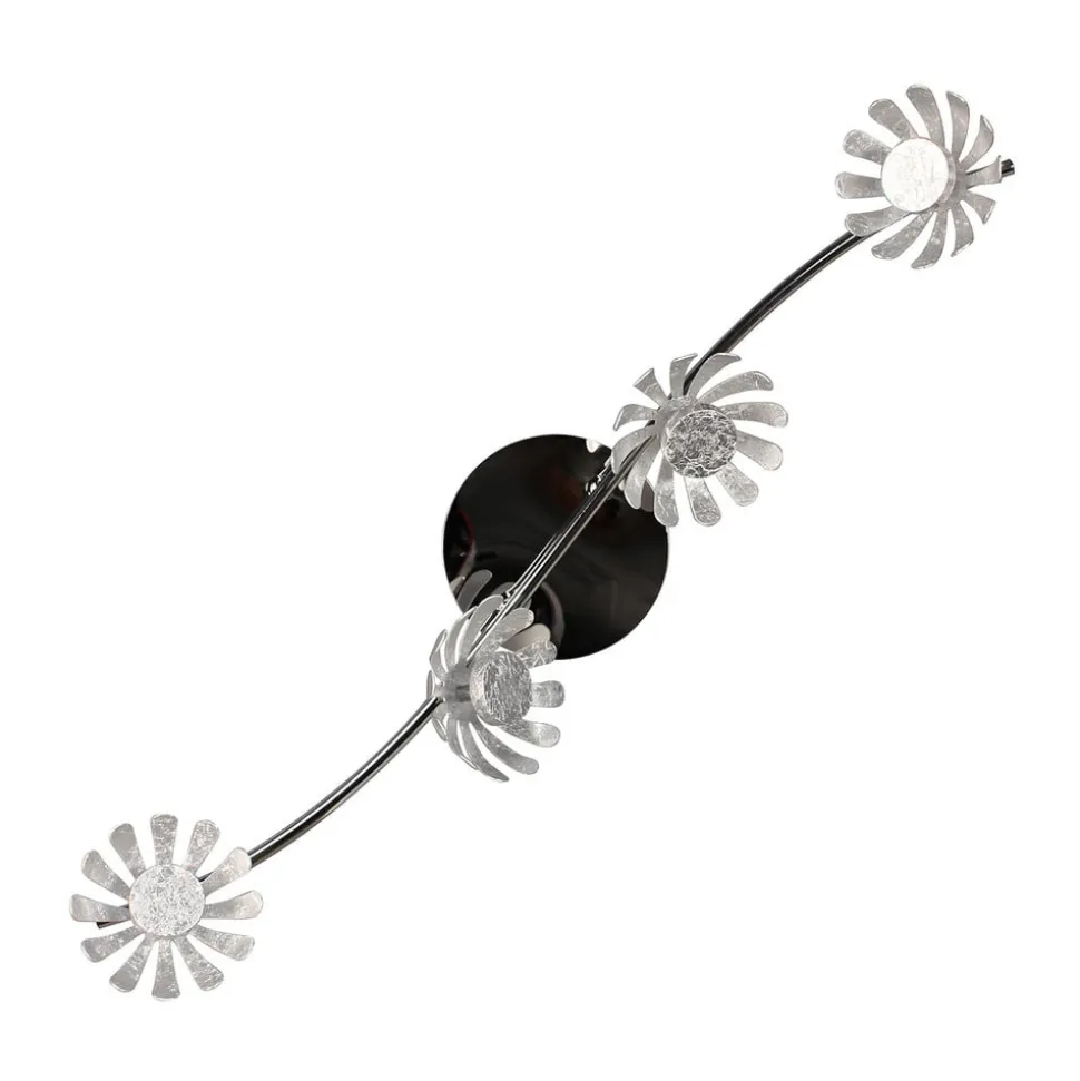 LED-vegglampe Bloom 4 lyskilder sølv