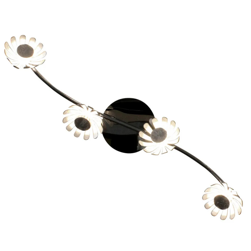 LED-vegglampe Bloom 4 lyskilder sølv