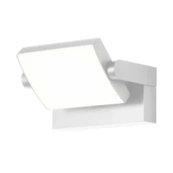 LED-vegglampe CMD 9110, hvit, bredde 21 cm, metall, IP54