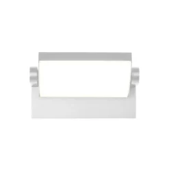 LED-vegglampe CMD 9110, hvit, bredde 21 cm, metall, IP54