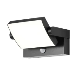 LED-vegglampe CMD 9081, sensor, antrasitt, 21 cm, CCT, IP54