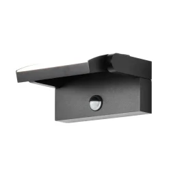 LED-vegglampe CMD 9081, sensor, antrasitt, 21 cm, CCT, IP54