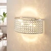 LED-vegglampe i krystall Alizee i krom