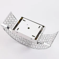 LED-vegglampe i krystall Alizee i krom