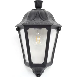 LED-vegglampe Iesse svart, saltvannsresistent