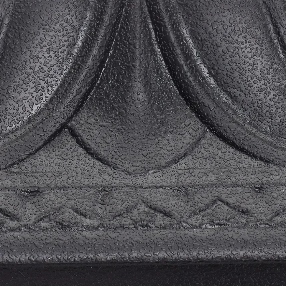 LED-vegglampe Iesse svart, saltvannsresistent