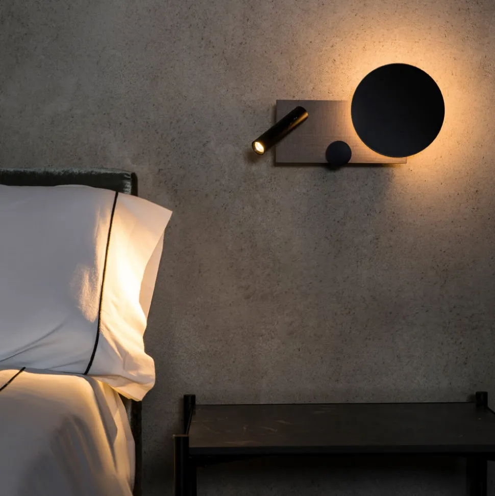 LED-vegglampe Klee, grå, høyre variant