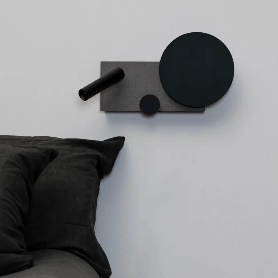 LED-vegglampe Klee, grå, høyre variant