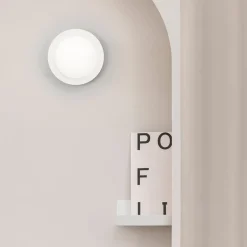 LED-vegglampe May IP44, hvit