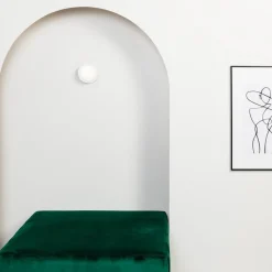 LED-vegglampe May IP44, hvit