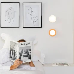 LED-vegglampe May IP44, hvit