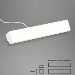 LED-vegglampe Muro S, CCT, RGB, dimbar, hvit