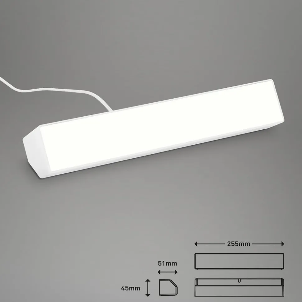 LED-vegglampe Muro S, CCT, RGB, dimbar, hvit