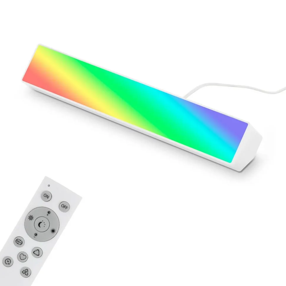 LED-vegglampe Muro S, CCT, RGB, dimbar, hvit