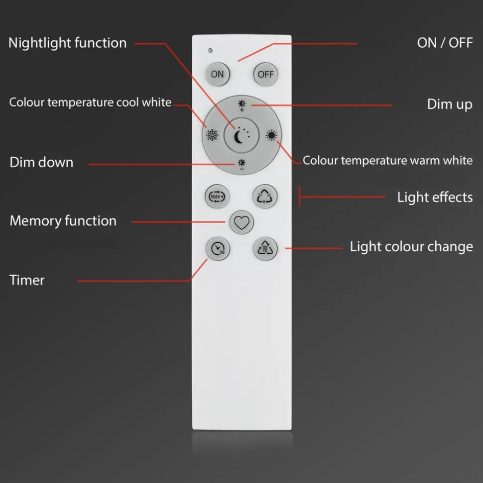 LED-vegglampe Muro S, CCT, RGB, dimbar, hvit