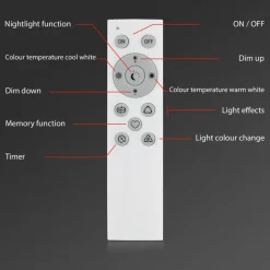 LED-vegglampe Muro S, CCT, RGB, dimbar, svart
