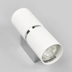 LED-vegglampe Passa, rund, hvit