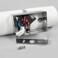 LED-vegglampe Passa, rund, hvit