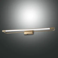 LED-vegglampe Rapallo, messing, IP44, 60 cm