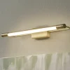 LED-vegglampe Rapallo, messing, IP44, 40 cm