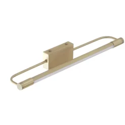 LED-vegglampe Rapallo, messing, IP44, 40 cm