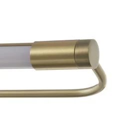 LED-vegglampe Rapallo, messing, IP44, 40 cm