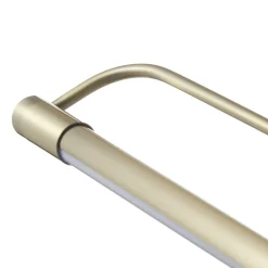 LED-vegglampe Rapallo, messing, IP44, 40 cm