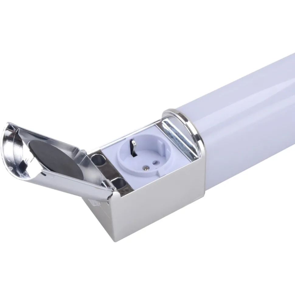 LED-vegglampe til bad Lind D med stikkontakt