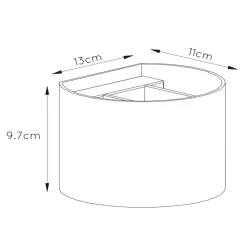 LED-vegglampe Xio, rund, gull matt