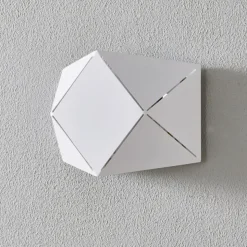 LED-vegglampe Zandor i hvit, bredde 18 cm