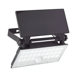 LED-veggspotlight Luton Sensor, svart, B 19 cm