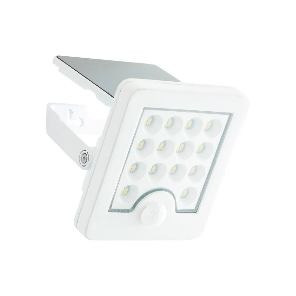 LED-veggspotlight Luton Sensor, hvit, bredde 13 cm