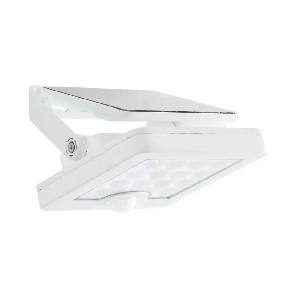 LED-veggspotlight Luton Sensor, hvit, bredde 13 cm