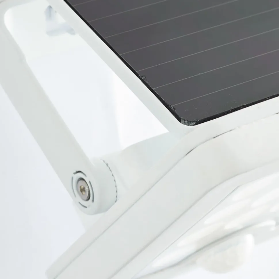 LED-veggspotlight Luton Sensor, hvit, bredde 13 cm