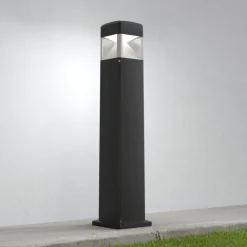 LED-veilampe Elisa 800, svart, klar, 10W CCT