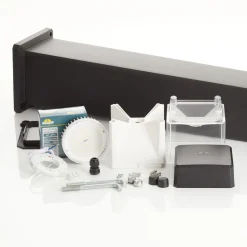 LED-veilampe Elisa 800, svart, klar, 10W CCT