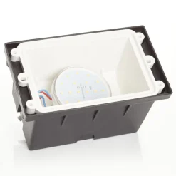 Leti LED-innfellingslampe 200-HS, svart opal CCT