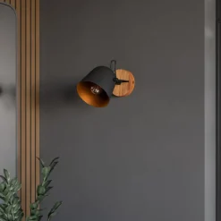 Lindby Adalin vegglampe, svart