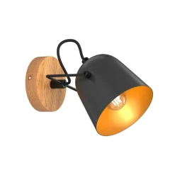 Lindby Adalin vegglampe, svart