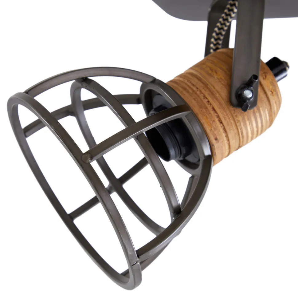 Lindby Arinthea takspotlight, 2-lys, svart, stål, E14